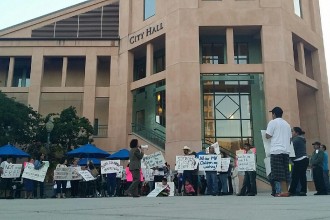 Mountain View Tenants Coalition Protests for rent moratorium