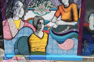 Forough Farrokhzad, Simin Behbahani and Simin Daneshvar by CK1 and Shagayegh Cyrous. (Photo courtesy of CAMP)