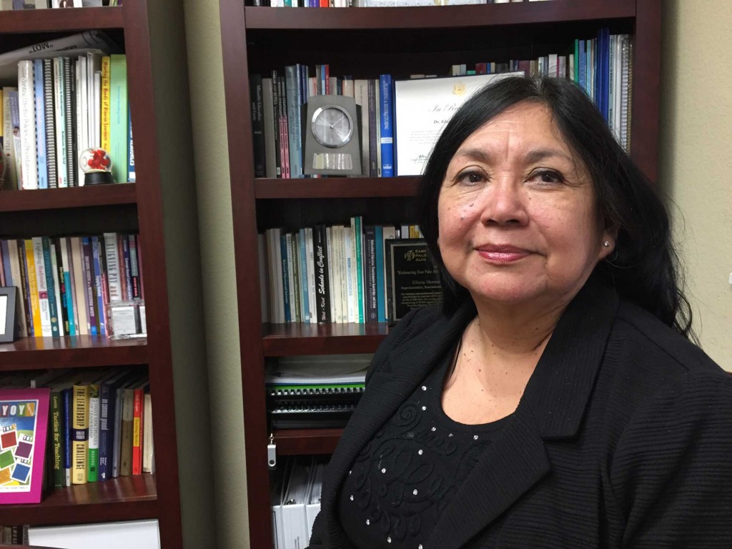 Gloria Hernandez-Goff is superintendent of the Ravenswood City School District in East Palo Alto. (Ashley Gross/Peninsula Press)