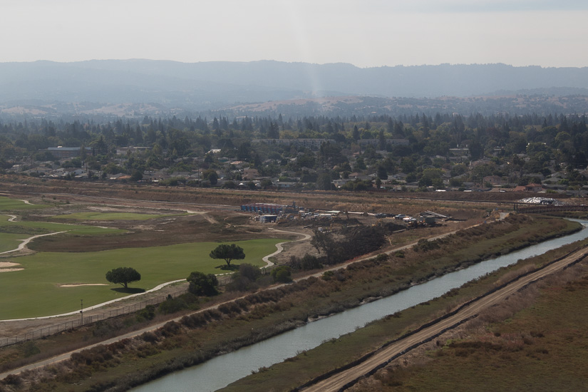 San Francisquito Creek from the air