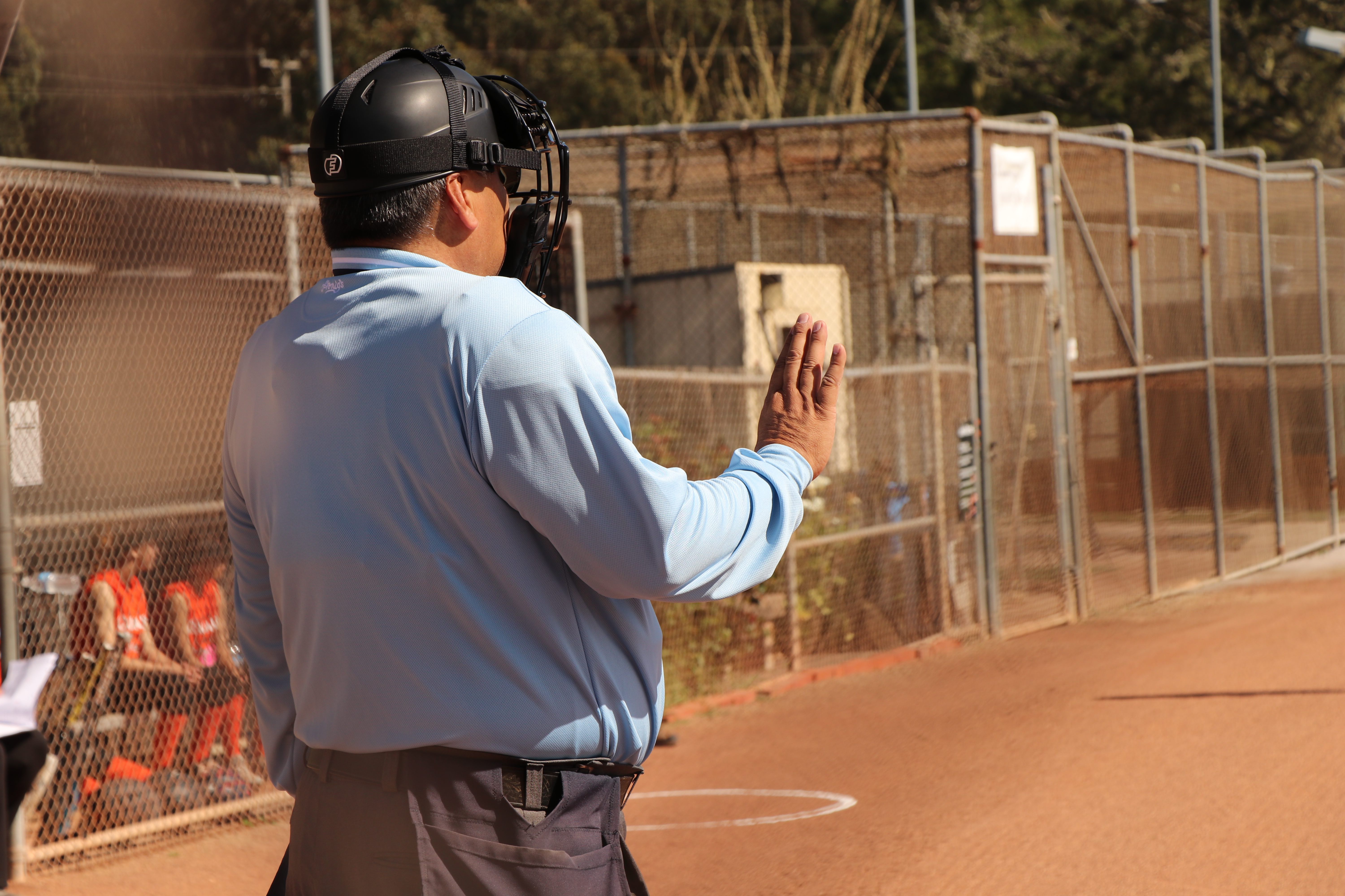 UMPS CARE AUCTION: 2014 World Series Game Used Umpire Shirt signed