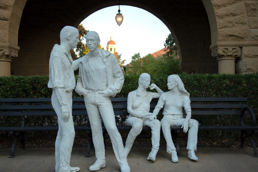 George Segal statues at the Main Quad. (Noah Cortez, Peninsula Press)