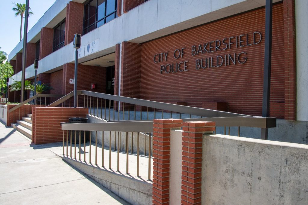 The outside of the City of Bakersfield Police Building