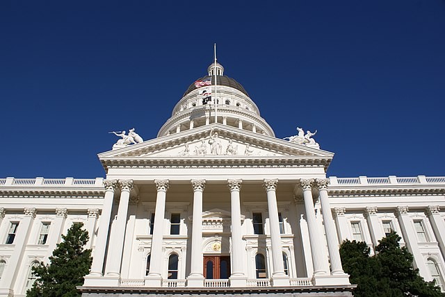 Photo of the California capitol building