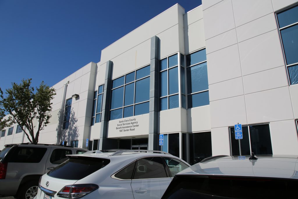 The front of the Santa Clara County Social Services Agency building.