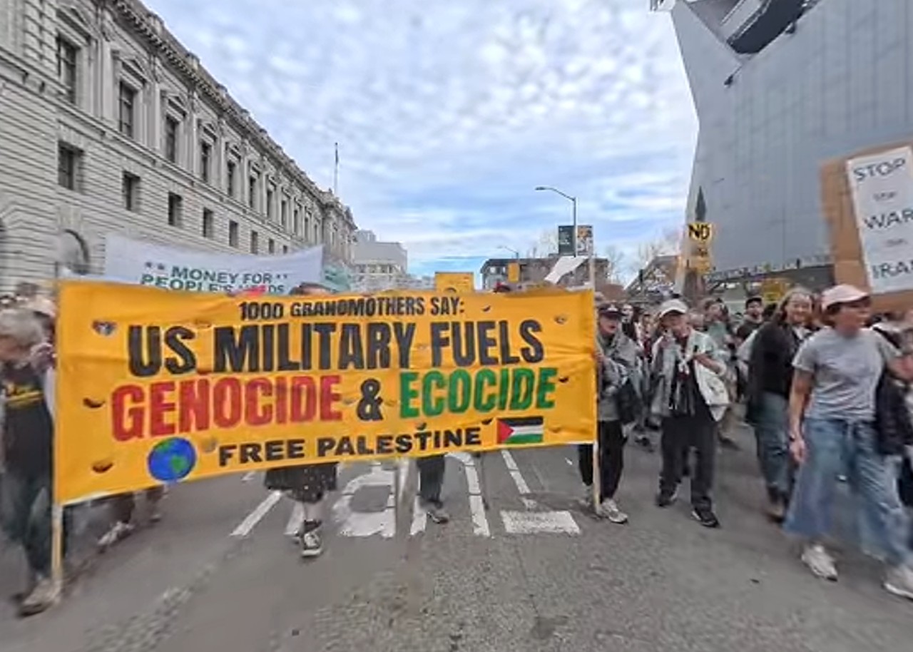 Hundreds rally in San Francisco against U.S., Israeli strikes on Iran