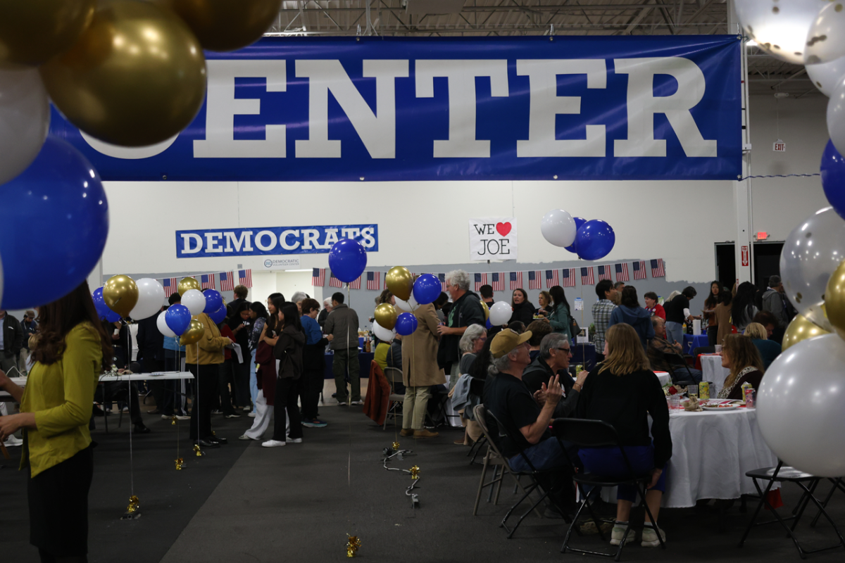 Crowd at Democratic Volunteer Center