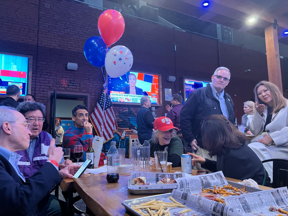 Attendees at the Silicon Valley GOP watch party